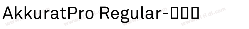 AkkuratPro Regular字体转换